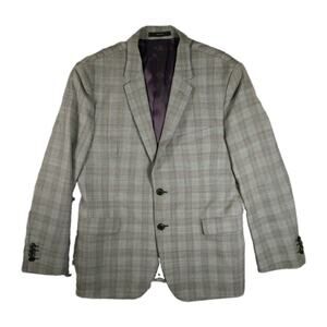 Paul Smith Kensington Suit Sz 40R 32x28 Two Piece Glen Plaid Slim Made In Italy